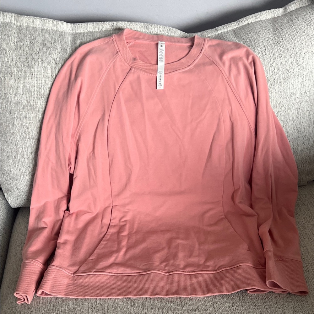 lululemon athletica Soft Pink Sweatshirt